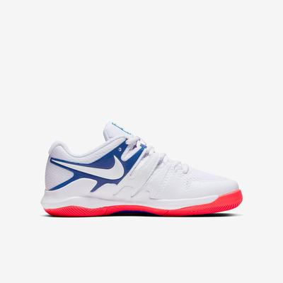 Nike Kids Vapor X Tennis Shoes - White/Game Royal/Flash Crimson - main image