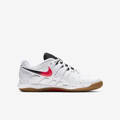 Nike Kids Vapor X Tennis Shoes - White/Laser Crimson - main image