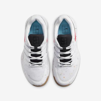 Nike Kids Vapor X Tennis Shoes - White/Laser Crimson - main image