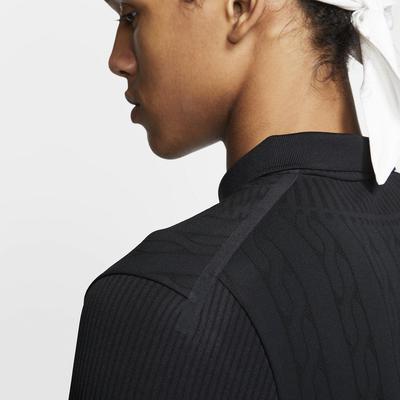 Nike Mens Advantage Knit Pattern Polo - Black - main image