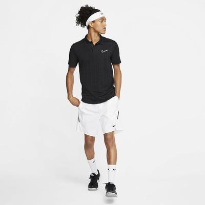 Nike Mens Advantage Knit Pattern Polo - Black - main image