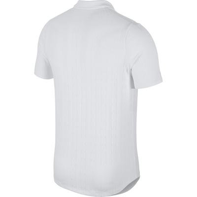 Nike Mens Advantage Knit Pattern Polo - White - main image