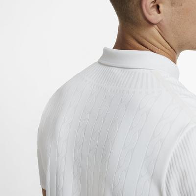 Nike Mens Advantage Knit Pattern Polo - White - main image