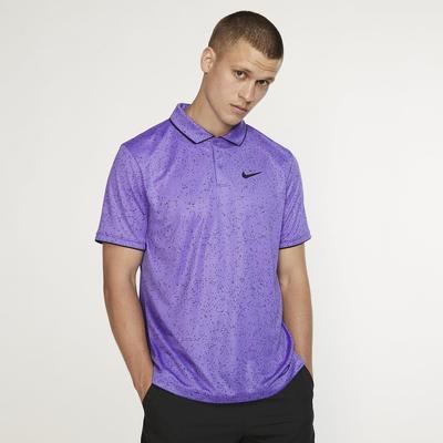Nike Mens Dri-FIT Printed Tennis Polo - Psychic Purple - main image