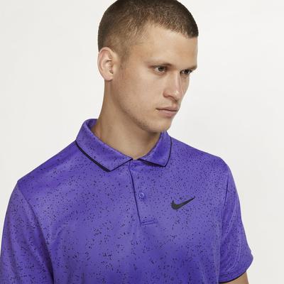Nike Mens Dri-FIT Printed Tennis Polo - Psychic Purple - main image