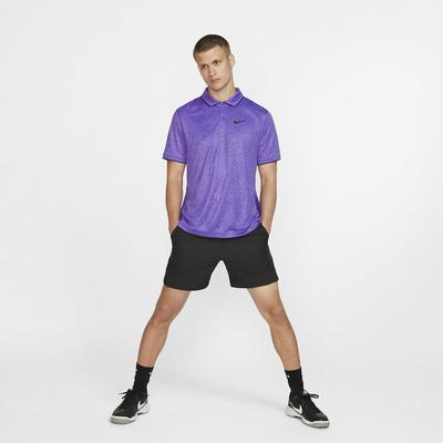 Nike Mens Dri-FIT Printed Tennis Polo - Psychic Purple - main image