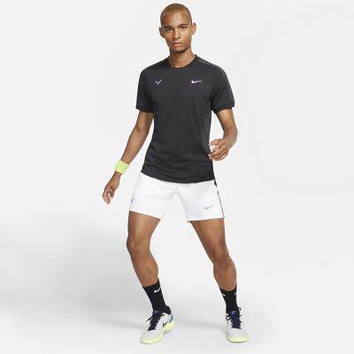 Nike Mens AeroReact Rafa Top - Black/Bright Violet - main image