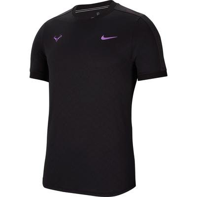 Nike Mens AeroReact Rafa Top - Black/Bright Violet - main image