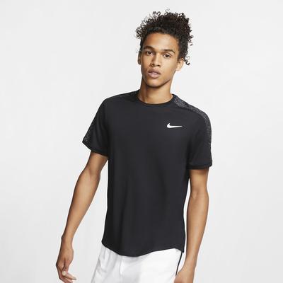 Nike Mens Dri-FIT Graphic Tennis Top - Black - main image