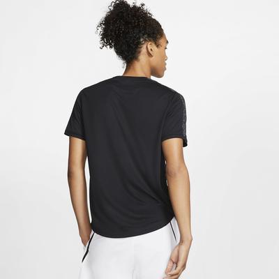 Nike Mens Dri-FIT Graphic Tennis Top - Black - main image