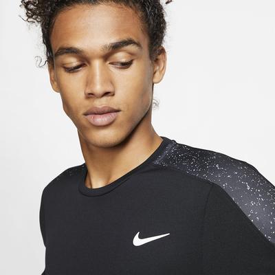 Nike Mens Dri-FIT Graphic Tennis Top - Black - main image