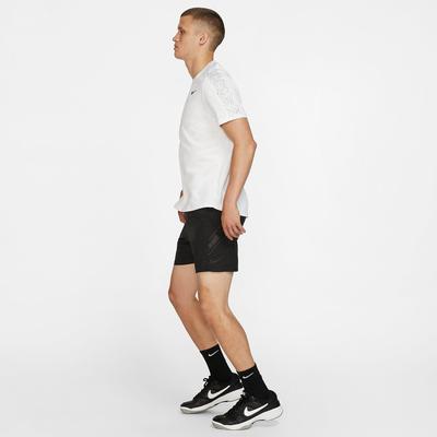 Nike Mens Dri-FIT Short Sleeve Top - White/Black - main image