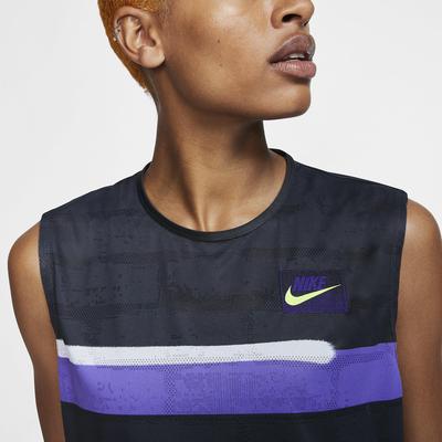 Nike Womens Slam Tank Top - Off Noir/Court Purple - main image