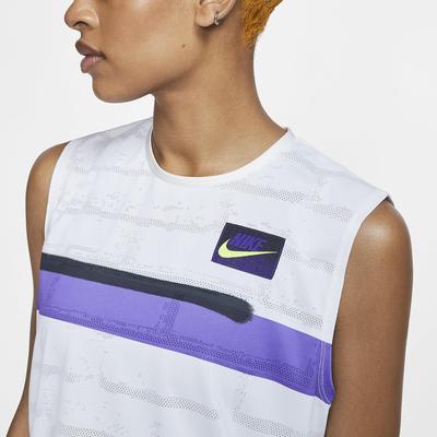 Nike Womens Slam Tank Top - White/Court Purple - main image