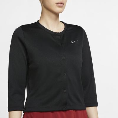 Nike Womens Tennis Cardigan - Black - main image