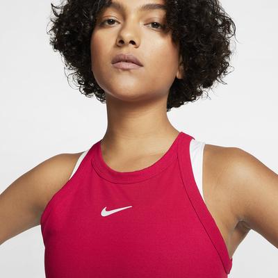 Nike Womens Dri-FIT Tennis Tank - Gym Red - Tennisnuts.com