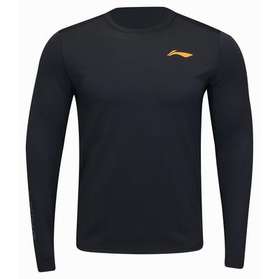 Li-Ning Mens Sport Long Sleeve Top - Black - main image