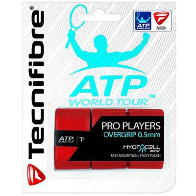 Tecnifibre ATP Pro Players Overgrips (Pack of 3) - Red - main image