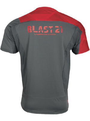Li-Ning Mens Blast 21 Tee - Grey/Red - main image