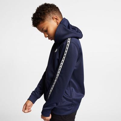 Nike Boys Sportwear Repeat Hoodie - Obsidian/White - main image