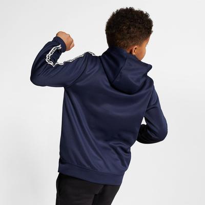 Nike Boys Sportwear Repeat Hoodie - Obsidian/White - main image
