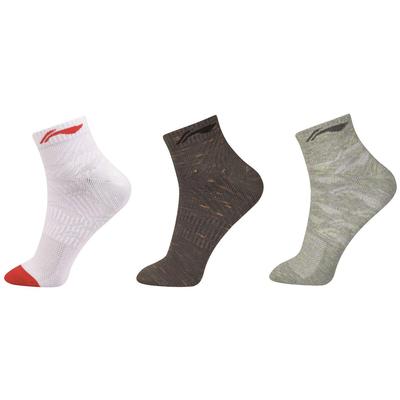 Li-Ning Mens Socks (3 Pairs) - Multi-Colour - main image