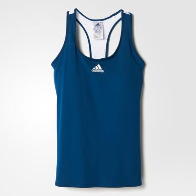 Adidas Womens Multifaceted Pro Tank Top - Tech Steel Blue/White - main image