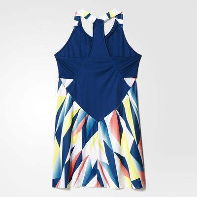Adidas Girls Pro Tennis Dress - Blue/White - main image