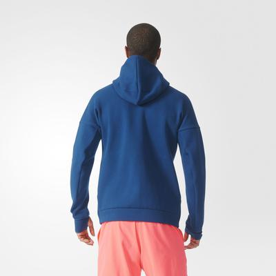 Adidas Mens Pro Daybreaker Hoodie - Tech Steel Blue/Flash Red - main image