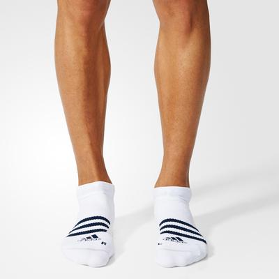Adidas Tennis Ankle Liner Socks (1 Pair) - White/Navy