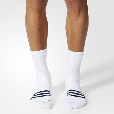 Adidas Tennis ID Crew Socks (1 Pair) - White/Black