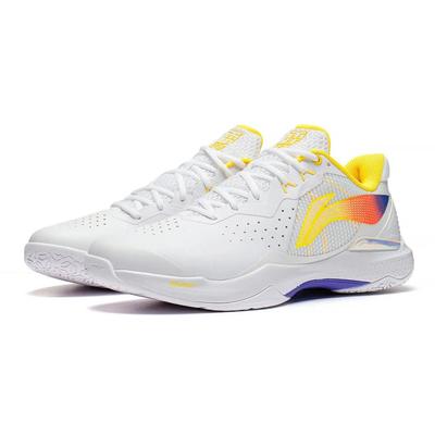Li-Ning Mens Leiting Badminton Shoes - White/Yellow - main image