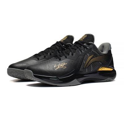 Li-Ning Mens AxForce LT-01 CL Chen Long Signature Badminton Shoes - Black/Gold