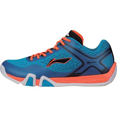 Li-Ning Mens Flash X Badminton Shoes - Blue/Orange - main image