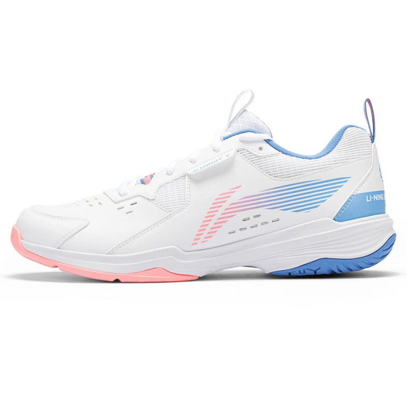 Li-Ning Mens Almighty Badminton Shoes - White/Azure Blue - main image