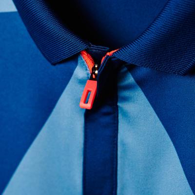 Adidas Mens Pro Polo Shirt - Tech Steel Blue/Flash Red - main image
