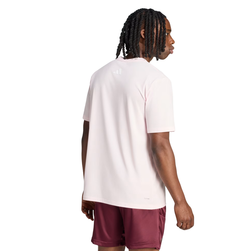 Adidas Mens Tennis T-Shirt - Distilled Pink - main image