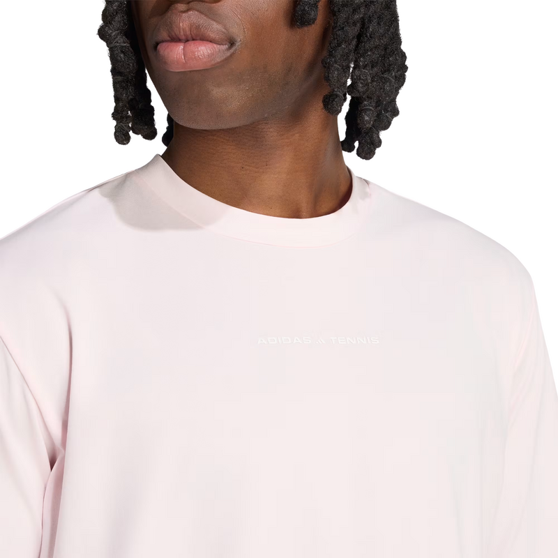 Adidas Mens Tennis T-Shirt - Distilled Pink - main image