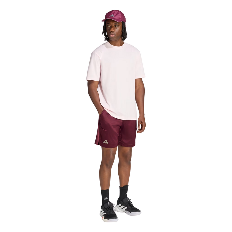 Adidas Mens Tennis 7 Inch Shorts - Maroon - main image