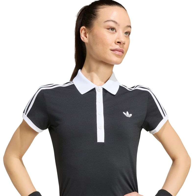 Adidas Womens Classics Polo Shirt - Black - main image