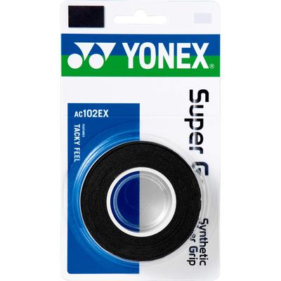 Yonex AC102EX Super Grap Grips (Pack of 3) - Black - main image