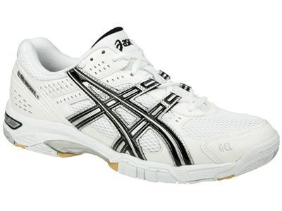 Asics GEL Rocket Indoor Squash/Badminton Shoes- White/Black - main image