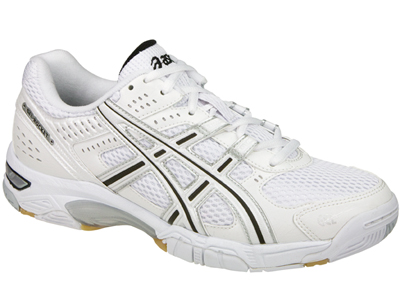 Asics Womens GEL Rocket Squash/Badminton Indoor Shoes - White/Black - main image
