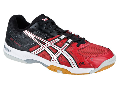 Asics GEL Rocket 6 Indoor Squash/Badminton Shoes - Onyx/White/Red - main image