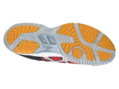 Asics GEL Rocket 6 Indoor Squash/Badminton Shoes - Onyx/White/Red - main image