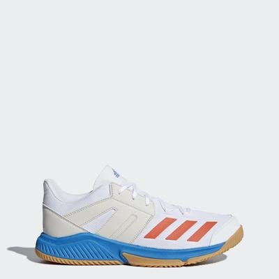 Adidas Mens Stabil Essence Indoor Court Shoes - White/Red/Blue - main image