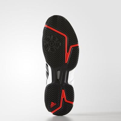 Adidas Mens Barricade Court Tennis Shoes - Black/Red - main image