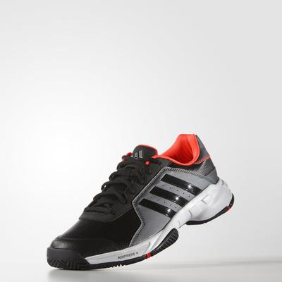 Adidas Mens Barricade Court Tennis Shoes - Black/Red - main image