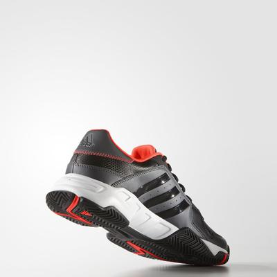 Adidas Mens Barricade Court Tennis Shoes - Black/Red - main image
