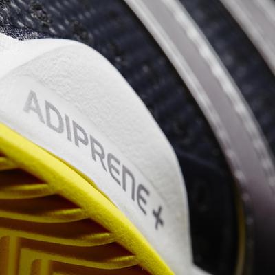 Adidas Mens Barricade Team 4 Tennis Shoes - Dark Grey/Yellow - main image
